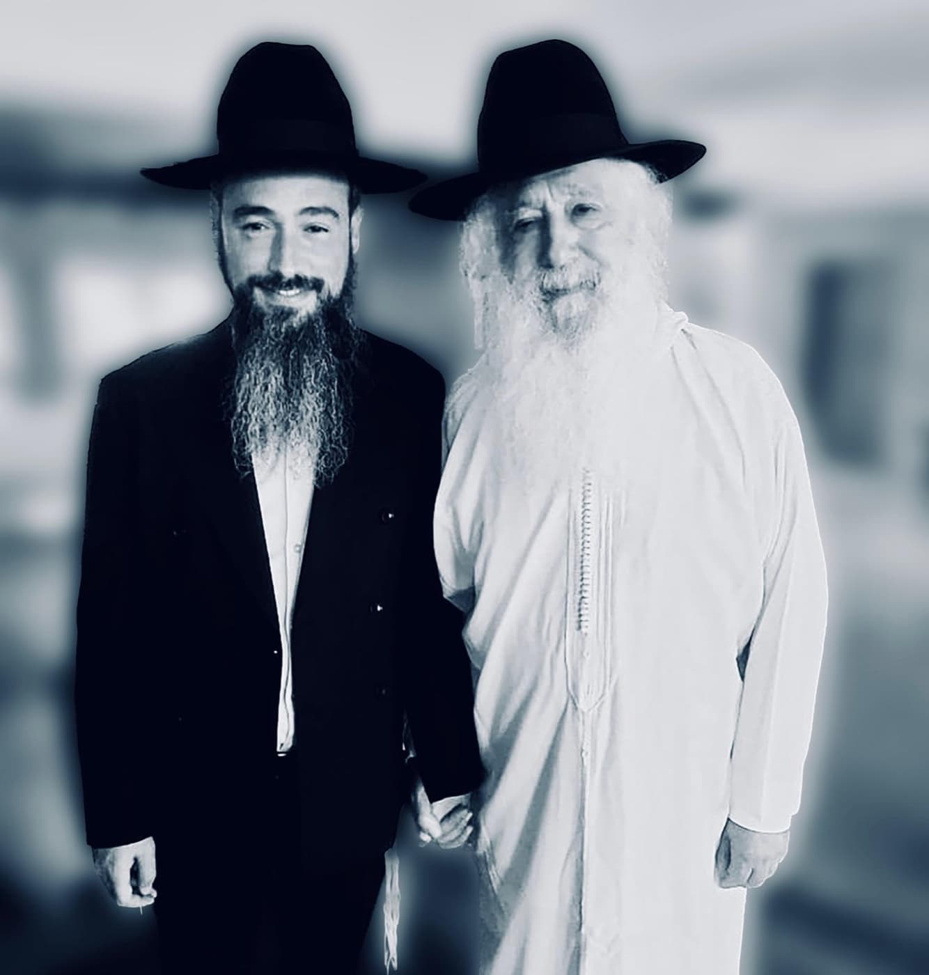 Rabbi Raphaël Pinto chlita et son père, l’Admour Rabbi David Hanania Pinto chlita